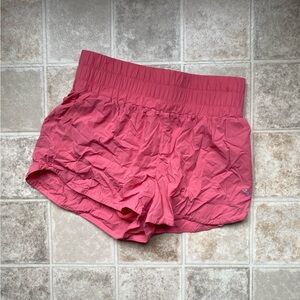 JoyLab Womens High-Rise Smocked Running Shorts Pink‎ Activewear Gym Workout